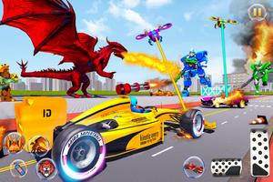 Dragon Robot - Car Robot Game captura de pantalla 1