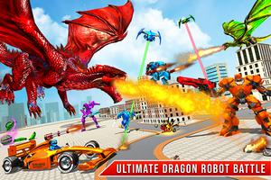 Dragon Robot - Car Robot Game syot layar 2