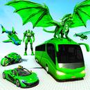 Flying Bus Robot Car Transform aplikacja