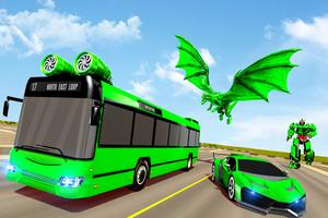 Flying Bus Robot Car Transform Cartaz