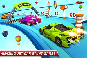Jet Car Ramp Stunt Games Cartaz