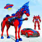 Horse Robot Car Transform War أيقونة