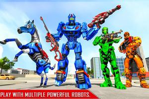 Horse Robot Car Transform War تصوير الشاشة 2