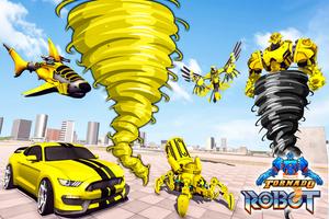 jeu de voiture robot tornade Affiche