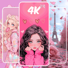 Pink Aesthetic Wallpapers أيقونة