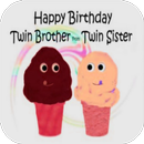 Happy Birthday Twins Card APK