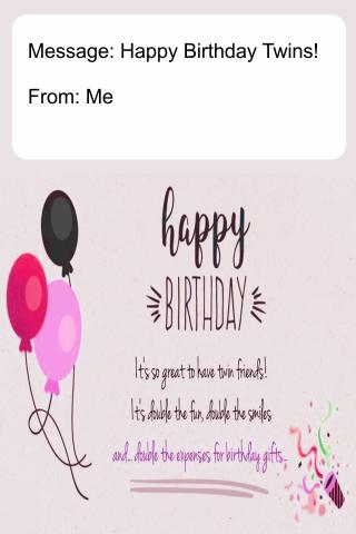 Happy Birthday Twins Card For Android Apk Download