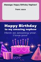 Happy Birthday Nephew Card Affiche