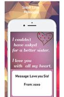 Sister Love Messages capture d'écran 2