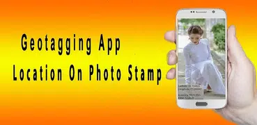 Geotagging app -location on picture photo stamp