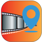 Geotagging app -location on picture photo stamp icono