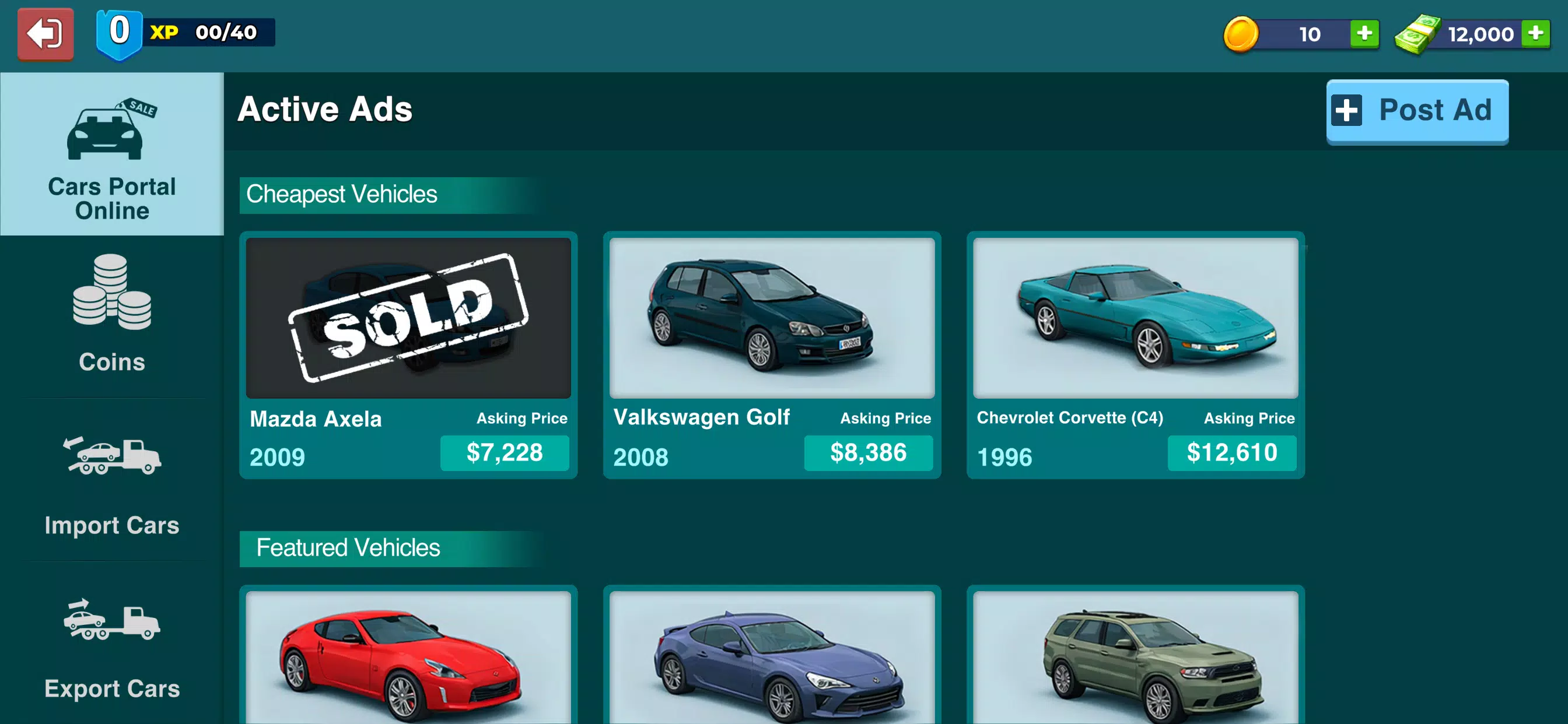 Auto Dealer Used Car Simulator