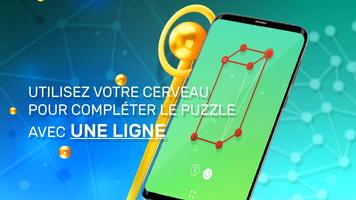 Une ligne -Puzzle à une touche Affiche