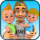 آیکون‌ Twin Newborn Baby Care 3D Game