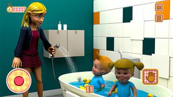 برنامه‌نما Twin Newborn Baby Care 3D Game عکس از صفحه