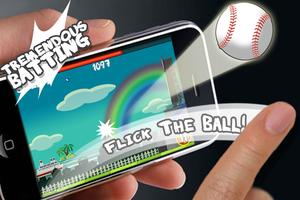 Flick Home Run! baseball game Ekran Görüntüsü 1