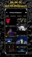 3D Black Wallpapers تصوير الشاشة 1