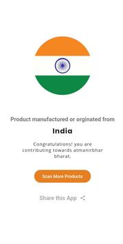 Made In Bharat - Barcode scan & Find Product Orign screenshot 1
