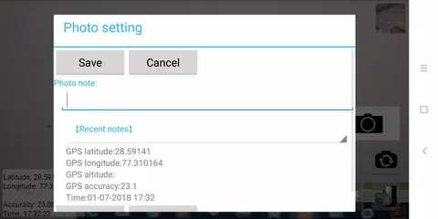 Descargar APK de Location Tag Date Time Camera - photo with notes