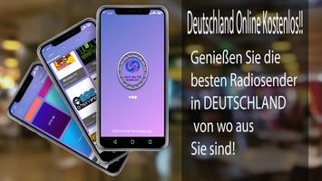 Stations de radio Allemagne Affiche