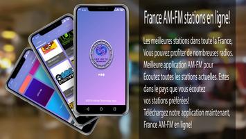 Frankreich AM-FM-Sender Plakat