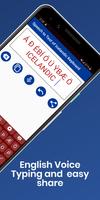 Icelandic English Keyboard captura de pantalla 3