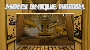 Mod Bendy Cartoon Cat Ink Mach الملصق