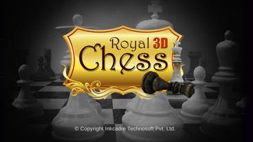Königliche 3D-Schach Plakat