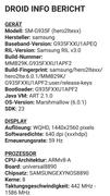 Droid Hardware Info Screenshot 2