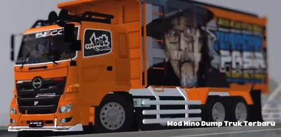 Mod Bussid Hino Dump Truck V2 Cartaz