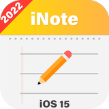 iNote iOS 15 - iPhone 13 Notes ícone