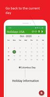 US Holiday Calendar 2024 capture d'écran 2