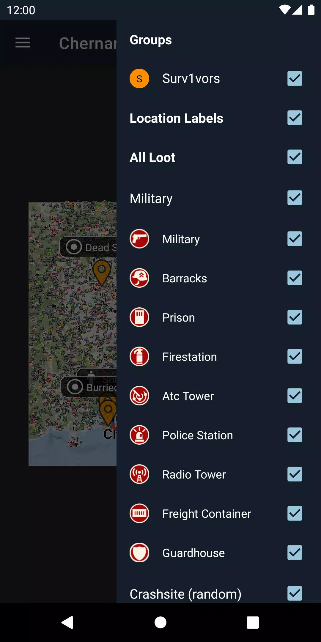 iZurvive - Map for DayZ & Arma for Android - Download