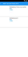 Math Tips and Tricks 2019 ภาพหน้าจอ 1
