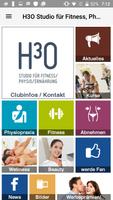 Poster H3O Studio für Fitness, Physio