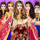 Indian Bride Makeup Dress Game icon