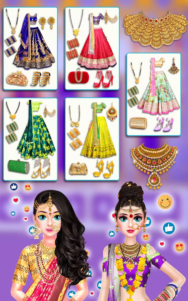 Indian Bride Makeup Dress Game APK للاندرويد تنزيل
