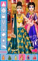 Indian Bride Makeup Dress Game syot layar 2