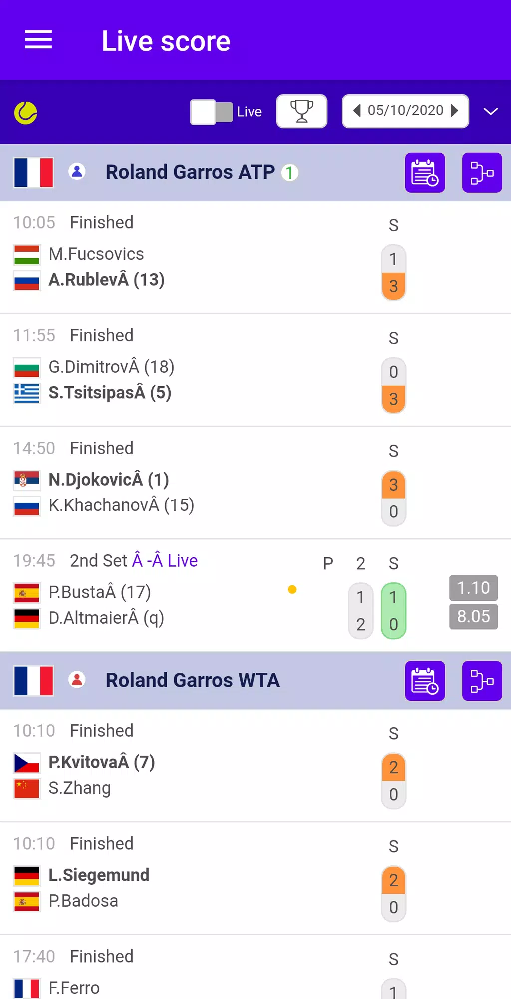 Tennis Live Scores APK for Android Download