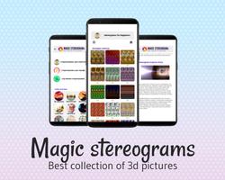 Magic Stereograms - stereo pictures, eye training poster