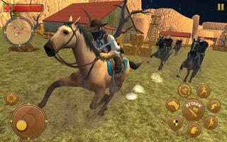 Cowboy Horse Rider Sword Fight capture d'écran 1