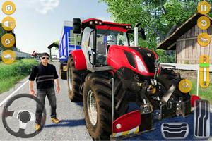 traktor gra 3d plakat