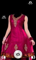 Women's Salwar Photo Montage Affiche