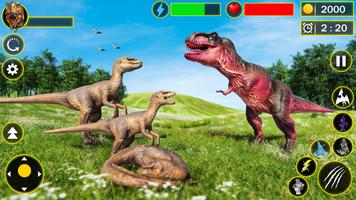 Virtual Wild Dino Family Sim Affiche