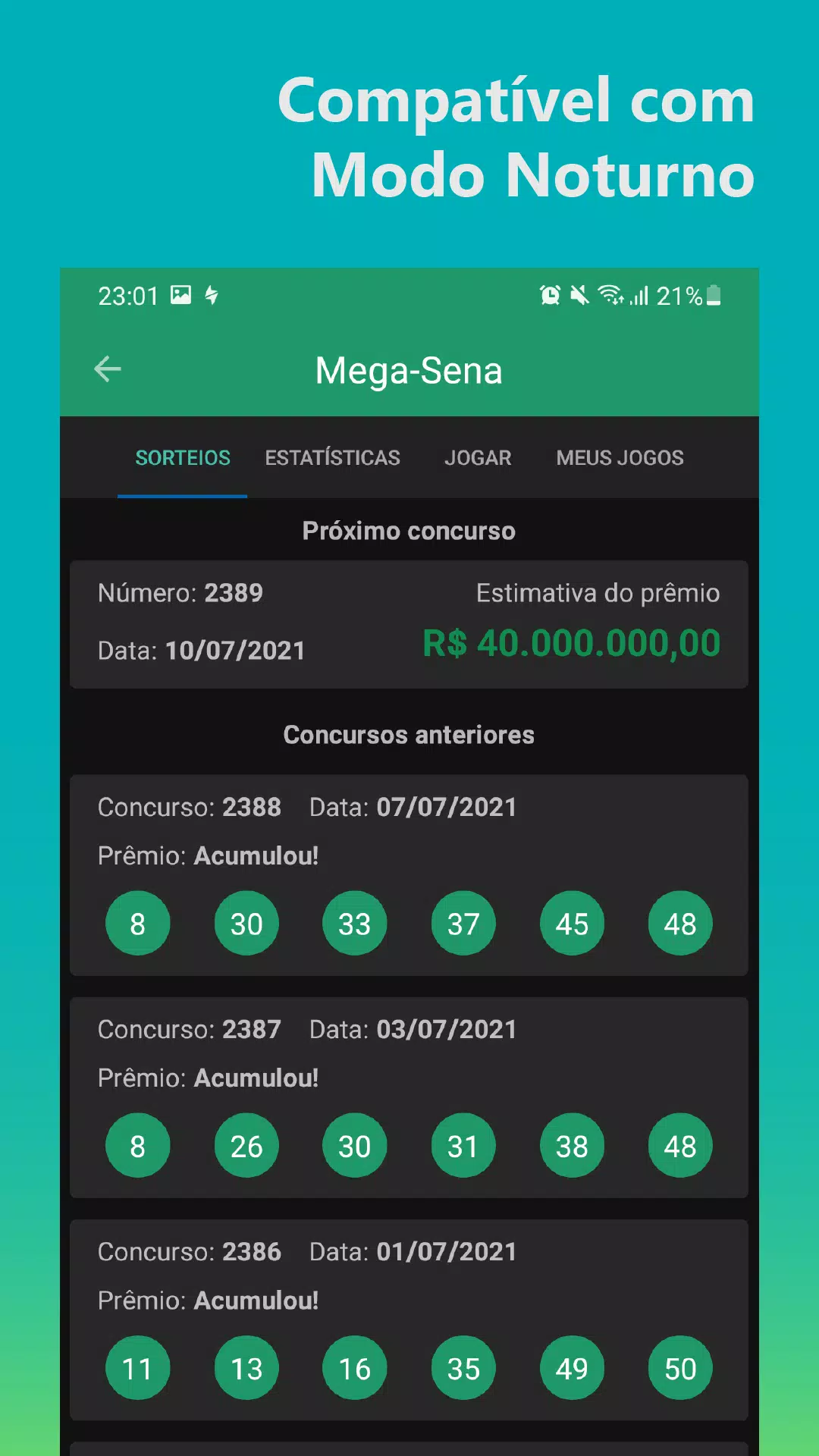 Quina Loteria Br 💰 - Gerador de Jogos, Resultados APK for Android Download