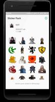 WAStickerApps - Game of Throne Sticker Pack تصوير الشاشة 1