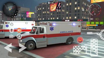 Ambulance Game Car Driving Sim स्क्रीनशॉट 1