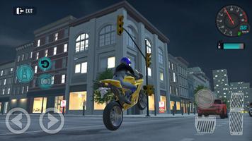Motorcycle Driving Bike Racing الملصق