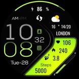 Minimal Modern Sport Km & Mile