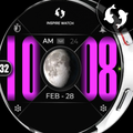 BIG BOLD Digital Moon Face 32
